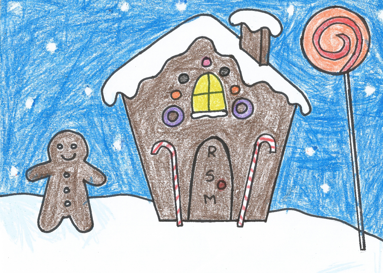 "Winter Cardinal"  by Michael, age 2